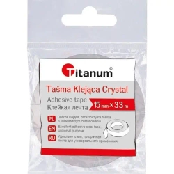 Taśma klejąca Crystal 15mmx33m - Titanum