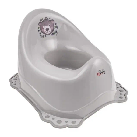 Nocnik 2 komponenty Miś Leśna Ferajna szary - Maltex