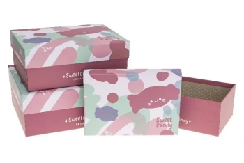 Pudełko prostokątne 3szt ROZETTE