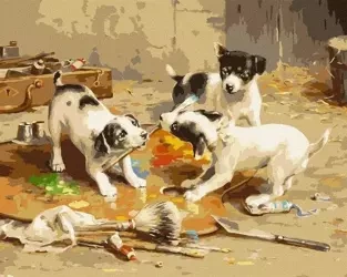 Malowanie po numerach - Mali artyści 40x50cm - Ideyka