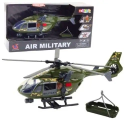 Helikopter wojskowy hak + nosze + światło 1:12 - Leantoys