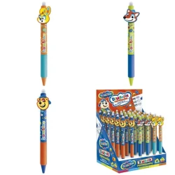 Display Długopis wymazywalny automatyczny Zwierzaki Uczniaki display 36 szt. - ST-Majewski