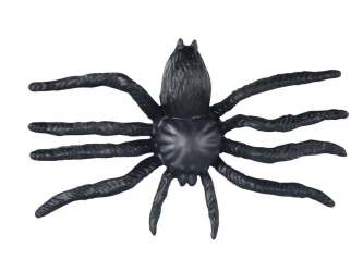 Pająk plastikowy 6cm czarny 6szt - MFP