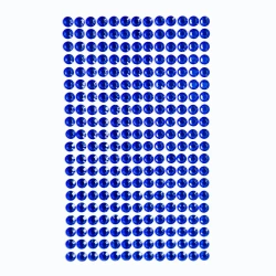 Kryształki samoprzylepne dark blue 6mm 260szt - Dalprint
