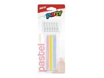Świeczki do tortu pastel 12,5cm 12szt - MFP