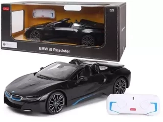 Auto R/C BMW i8 Roadster Rastar 1:12 czarne - Leantoys