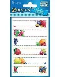 Naklejki na przetwory - owoce - Zdesign