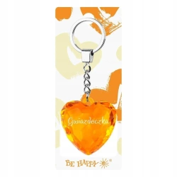 Brelok serce Gwiazdeczka - Be-Happy Gifts