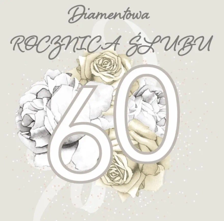 Karnet Swarovski kwadrat CL4414 Rocznica Ślubu 60 - Clear Creations