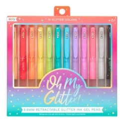 Długopisy żelowe z brokatem Oh My Glitter 12 kol - ooly