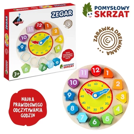 Pomysłowy skrzat - zegar - Askato
