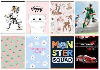 Zeszyt A5/32K kratka (8szt) - Gimboo