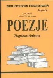 Biblioteczka opracowań nr 054 Poezje Herberta - Urszula Lementowicz