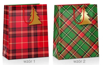 Torba prezentowa Boże Narodzenie 26x12x32cm MIX - Pan Dragon