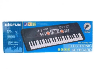 Keyboard muzyczny B/O z mikrofonem 49 klawiszy - Madej