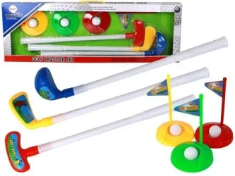 Gra mini golf z kijami 12el - Leantoys