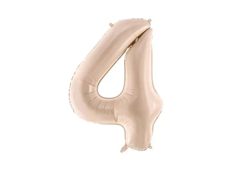 Balon foliowy 4 72cm c. beż - PartyDeco