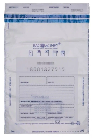 Koperta bezpieczna transparentna 33x47cm 50szt - Office