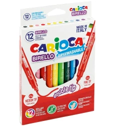 Pisaki Birello dwustronne 12 kolorów - Carioca