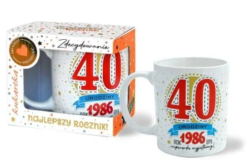 Kubek Premium Urodziny 40 - Kukartka