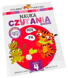 Sylabki Tygryska. Nauka czytania z.4, poziom 3 - Elżbieta Lekan, Joanna Myjak