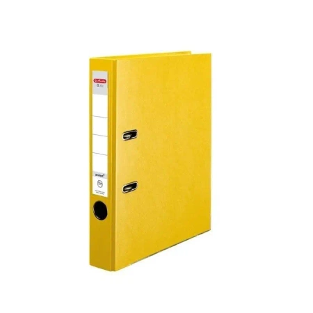 Segregator A4 5cm PP żółty Q file - HERLITZ