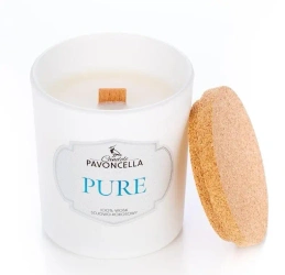 Świeczka sojowa Pure biała 135g - Pavoncella