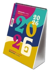 Kalendarz 2026 A5 pionowy ze spiralką kolory - Michalczyk i Prokop