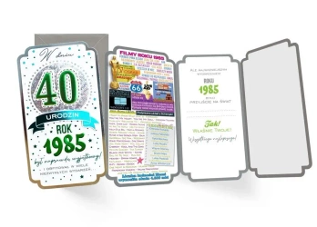 Karnet urodziny 40 - Kukartka