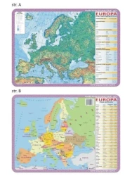 Podkładka edu. 063 - Europa mapy fizyczna i pol. - Visual System