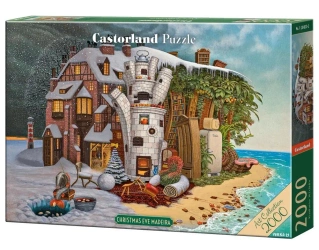 Puzzle 2000 Christmas Eve Madeira Art Collection - Castorland
