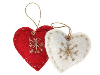 Zawieszka materiałowa serce - ADAR