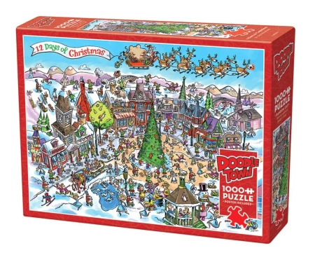 Puzzle 1000 12 dni Świąt Bożego Narodzenia 112631 - Cobble Hill