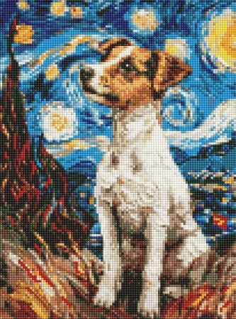 Diamentowa mozaika - Magiczny Jack Russell 30x40cm - Ideyka