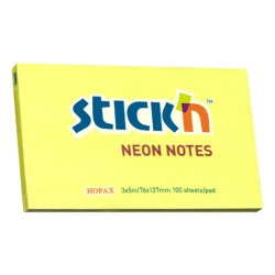 Notes samoprzylepny 127x76mm żółty neon 100 sztuk - STICKN