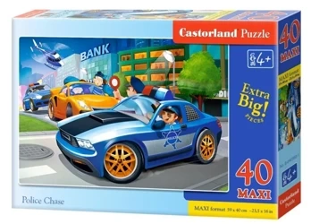 Puzzle 40 maxi - Police Chase CASTOR - Castorland