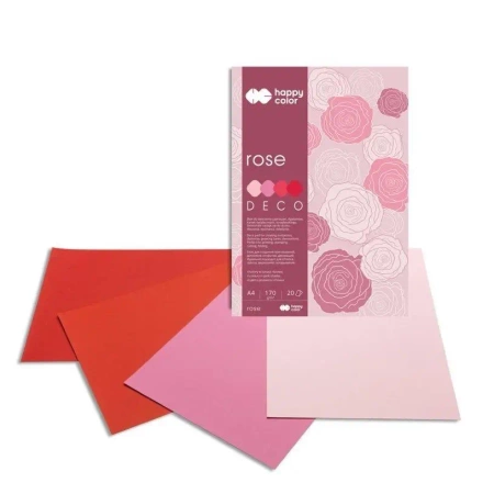 Blok A4/20K Deco Rose170g HAPPY COLOR - GDD