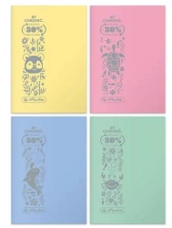 Zeszyt A5/32K kratka Eco PP pastel (5szt) - HERLITZ