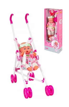 Lalka Julka 30cm w wózku - Smily Play