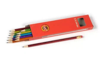 Ołówek grafitowy z gumką. Oriental 12 sztuk