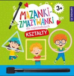 Mazanki-zmazywanki dla najmłodszych 3+ Kształty - Anna Borchard