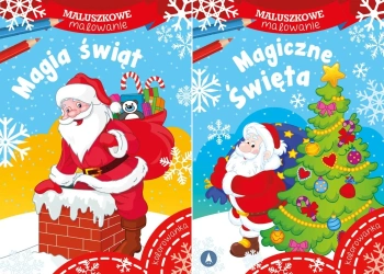4W1 MALUSZKOWE MALOWANIE MIKOŁAJ + MAGICZNE ŚWIĘTA +IDĄ ŚWIĘTA +MAGIA ŚWIĄT - Wydawnictwo Skrzat