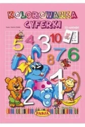 Kolorowanka cyferki PASJA - Halina Gołek