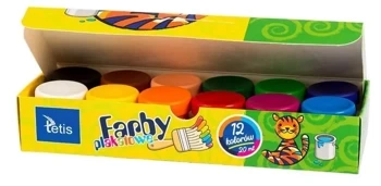 Farby plakatowe 20ml 12 kolorów KF001-D - Tetis