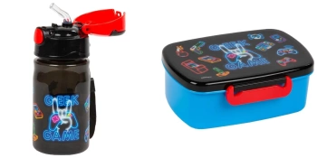 GEEK GAME BIDON z chowanym ustnikiem + ŚNIADANIÓWKA dla chłopaka