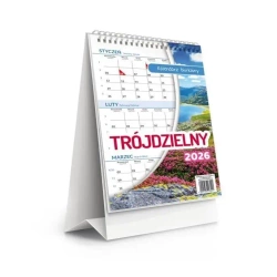 Kalendarz 2026 biurkowy trójdzielny Lux - Artsezon