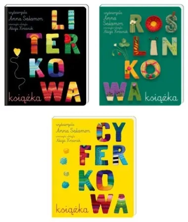 PAKIET Literkowa + Cyferkowa + Roślinkowa książka - Anna Salamon, Alicja Krzanik