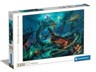 Puzzle 3000 HQ The Underwater Battle - Clementoni