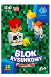 Blok rysunkowy A4/20K 100g Pixel - ASTRA papiernicze