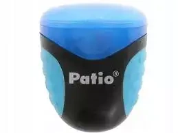 Temperówka manualna, podwójna, z pojemnikiem Patio Wielokolorowy